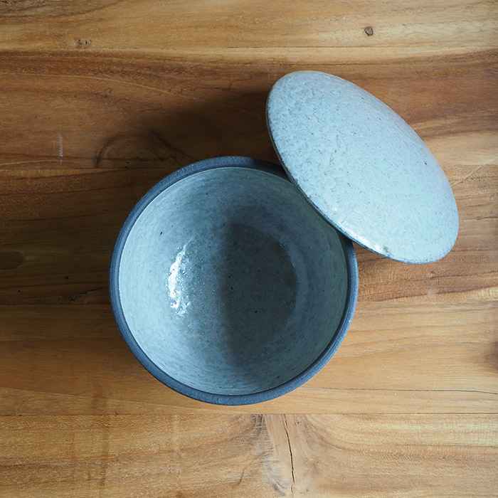 【取扱終了0305】ココチ舎　灰釉　陶おひつ　1合　※