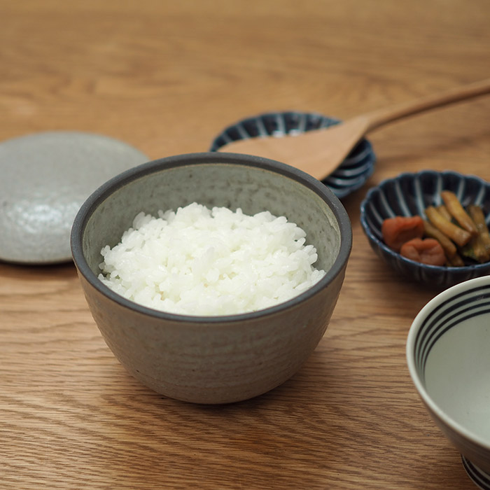 【取扱終了0305】ココチ舎　灰釉　陶おひつ　1合　※