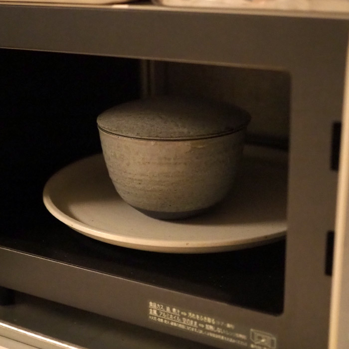 【取扱終了0305】ココチ舎　灰釉　陶おひつ　1合　※