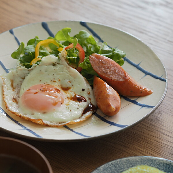 ココチ舎　スリップ　丸皿　7寸