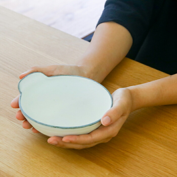 ココチ舎　とんすい　丸　粉引