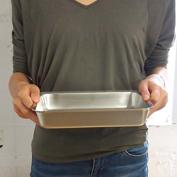 ラバーゼ　ステンレス角バット　21cm　/　la　base