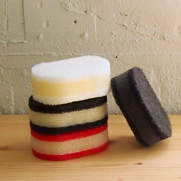 ラバーゼ　スポンジ　黒・黒　/　la　base