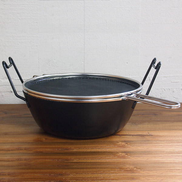 ラバーゼ　鉄揚げ鍋28cmセット　/　la　base