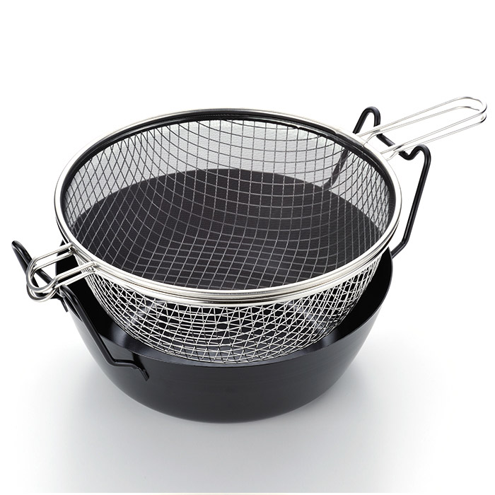 ラバーゼ　鉄揚げ鍋28cmセット　/　la　base