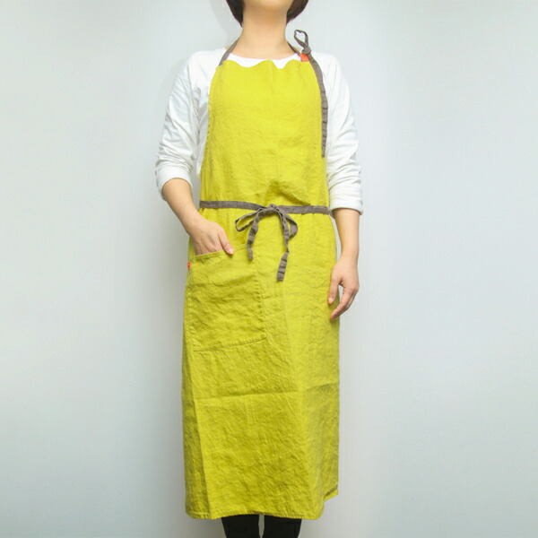 リーノ・エ・リーナ　フルエプロン　マノン　ミモザ　/　Lino　e　Lina　Manon