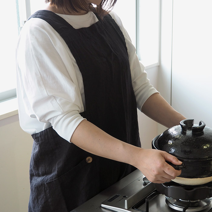 リーノ・エ・リーナ　フルエプロン　アニタ　ノワール　/　Lino　e　Lina　Anita