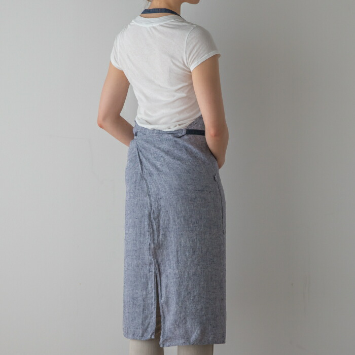 リーノ・エ・リーナ　フルエプロン　マノン　フィルブルー　/　Lino　e　Lina　Manon