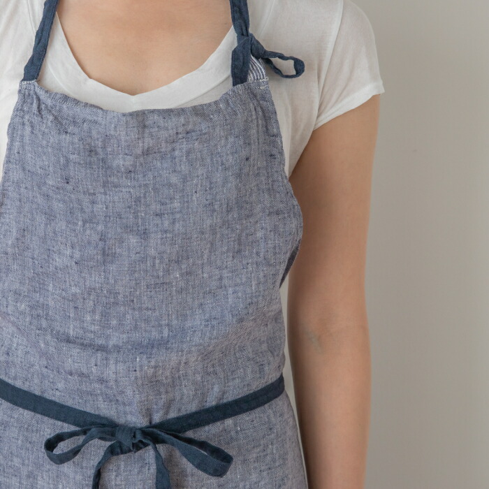 リーノ・エ・リーナ　フルエプロン　マノン　フィルブルー　/　Lino　e　Lina　Manon