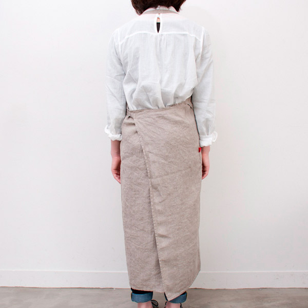 リーノ・エ・リーナ　フルエプロン　マノン　　フラックス　/　Lino　e　Lina　Manon