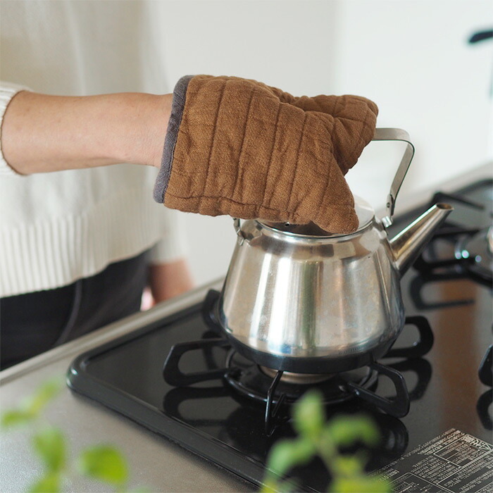 リーノ・エ・リーナ　スクエアミトン　マノン　ブラウンオーカー　/　Lino　e　Lina　Manon