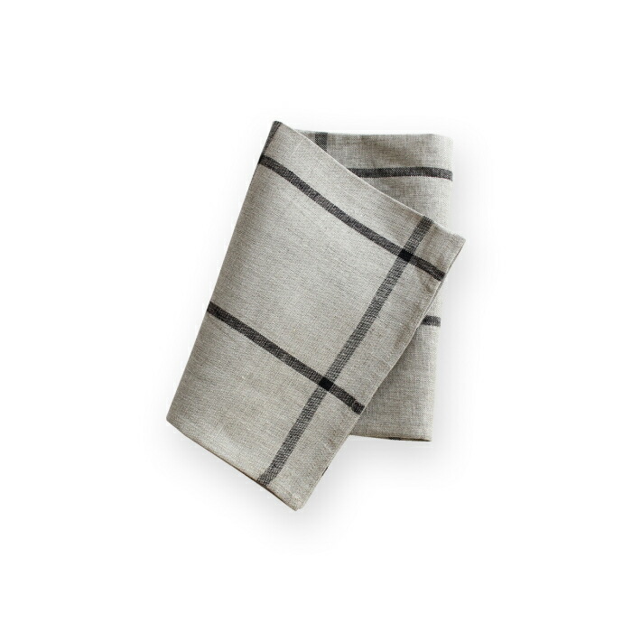 リーノ・エ・リーナ　キッチンクロス　ラティス　ノンウォッシュド　/　Lino　e　Lina　Lattice