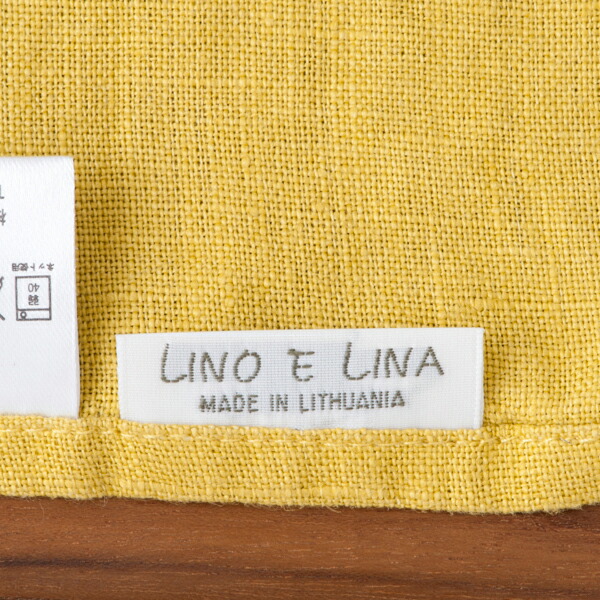 リーノ・エ・リーナ　キッチンクロス　マノン　ミモザ　/　Lino　e　Lina　Manon