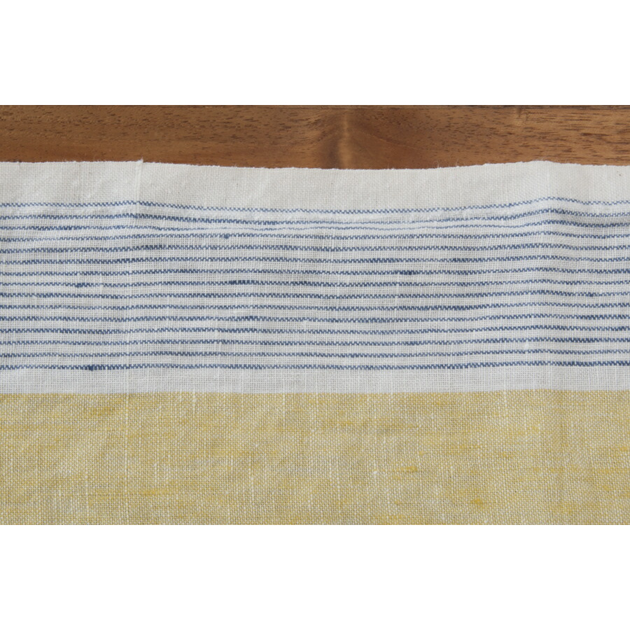 リーノ・エ・リーナ　キッチンクロス　シレーヌ　イエロー・ブルー　/　Lino　e　Lina　Sirene