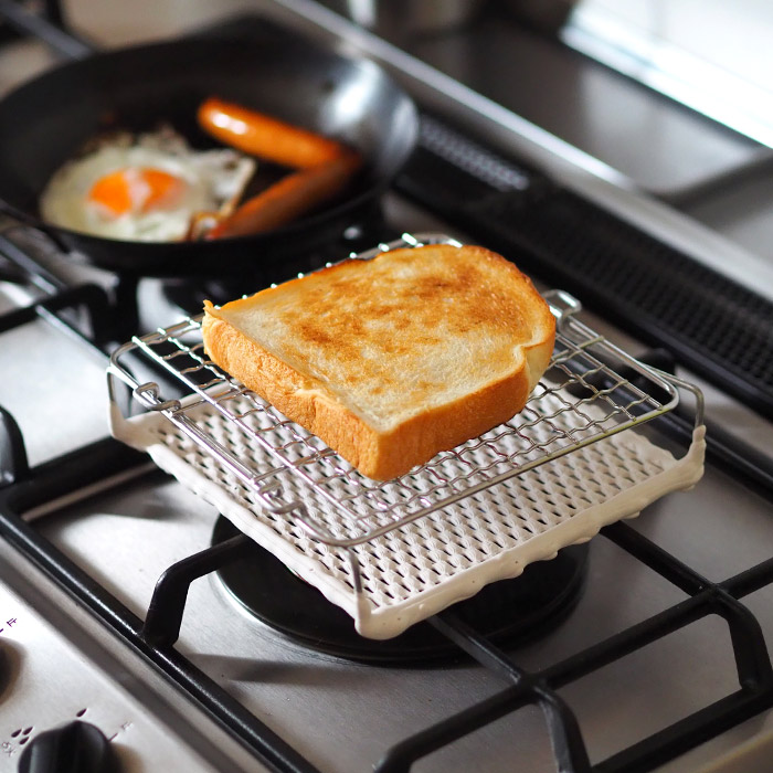 マンネン　セラミック焼網　150x150mm　/　mannen　※