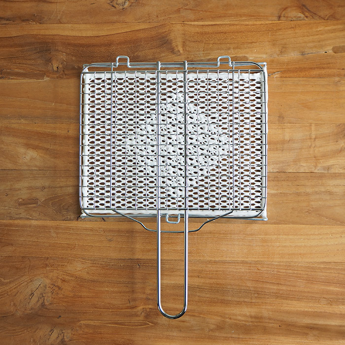 マンネン　セラミック焼網　ハンドルタイプ　215x250mm　/　mannen　※