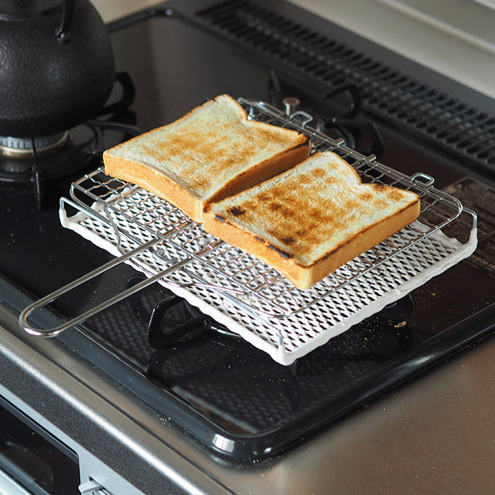 マンネン　セラミック焼網　ハンドルタイプ　215x250mm　/　mannen　※