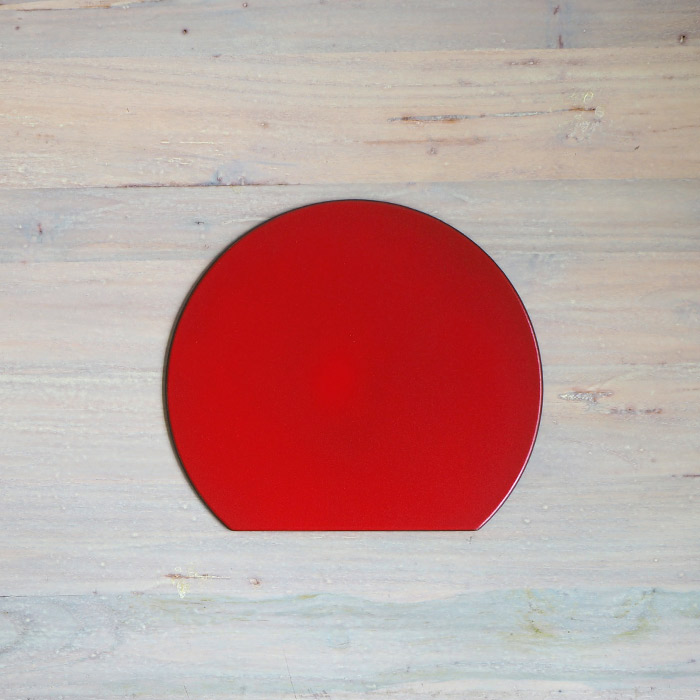 【プロキッチンオリジナル】【単品】半月盆S　両面　黒×赤　/　PROKITCHEN　□