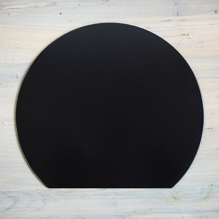 【プロキッチンオリジナル】【単品】半月盆　両面　黒×赤　/　PROKITCHEN