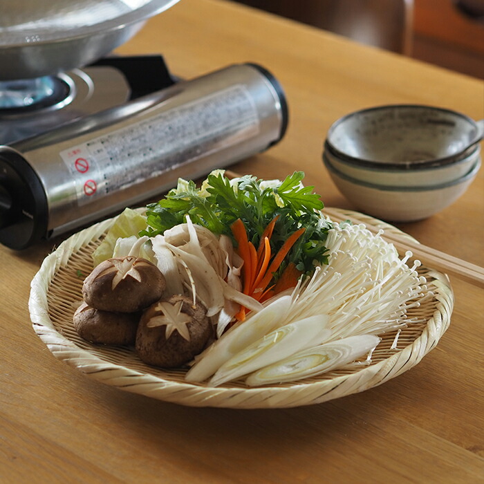 【取扱終了】佐渡産丸盆ざる　30cm