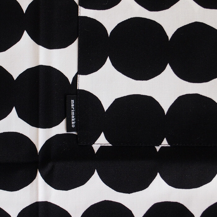 マリメッコ　エプロン　ラシィマット　ブラック　/　marimekko　Rasymatto　※