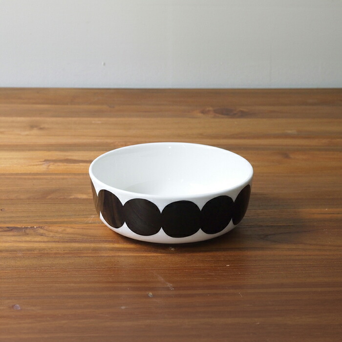 マリメッコ　ボウル　400ml　ラシィマット　メガ　ブラック　/　marimekko　Rasymatto