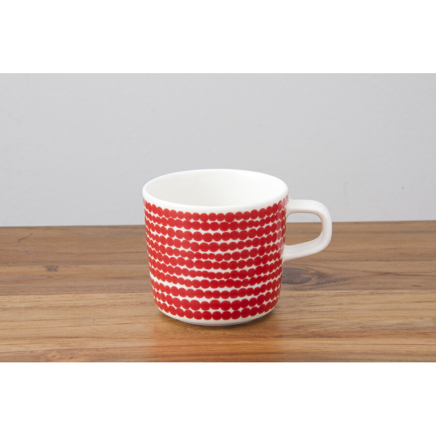 【取扱終了0215】【限定】マリメッコ　コーヒーカップ　200ml　ラシィマット　レッド　/　marimekko　Rasymatto