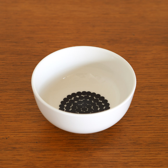 マリメッコ　ボウル　300ml　ラシィマット　ブラック　/　marimekko　Rasymatto