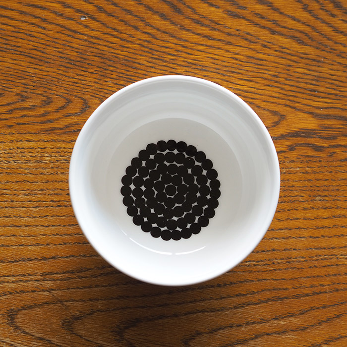 マリメッコ　ボウル　300ml　ラシィマット　ブラック　/　marimekko　Rasymatto