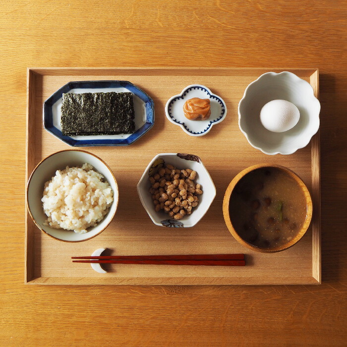 松屋漆器店　白木　1尺3寸長角盆