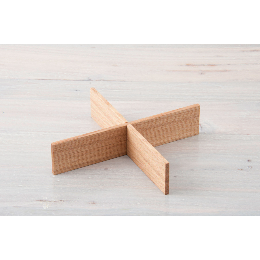 松屋漆器店 白木 6寸重箱用 四つ切仕切り