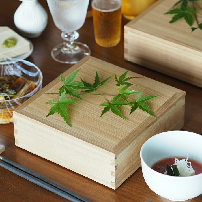 松屋漆器店　白木　6寸重箱用蓋　内白木