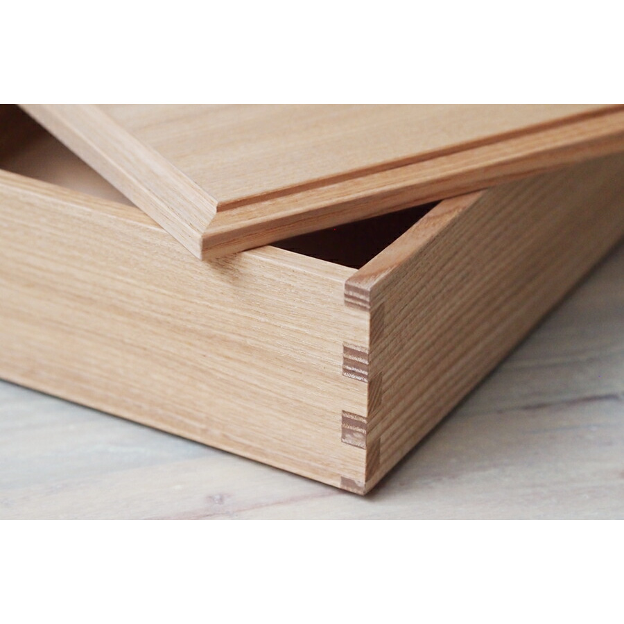 松屋漆器店 白木 6寸二段重 内白木