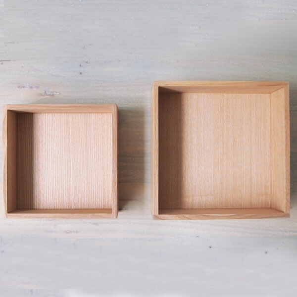 松屋漆器店 白木 6寸二段重 内白木