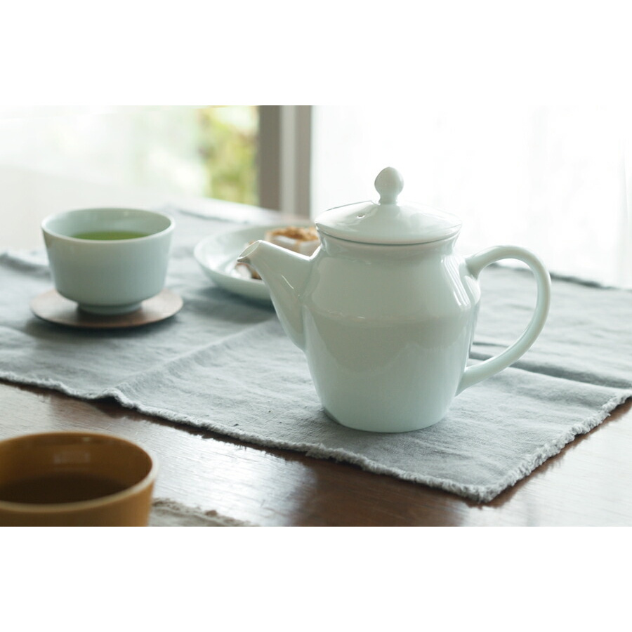 瑞々 ポット 青白 ※