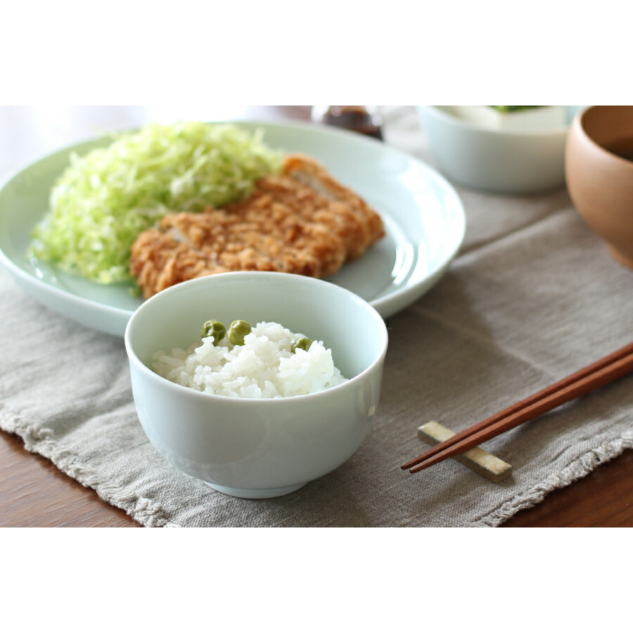 瑞々　めし碗　青白