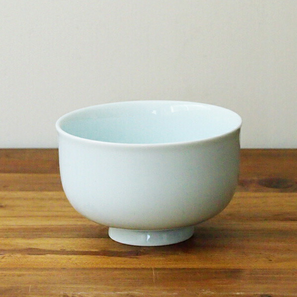 瑞々　茶漬碗　青白