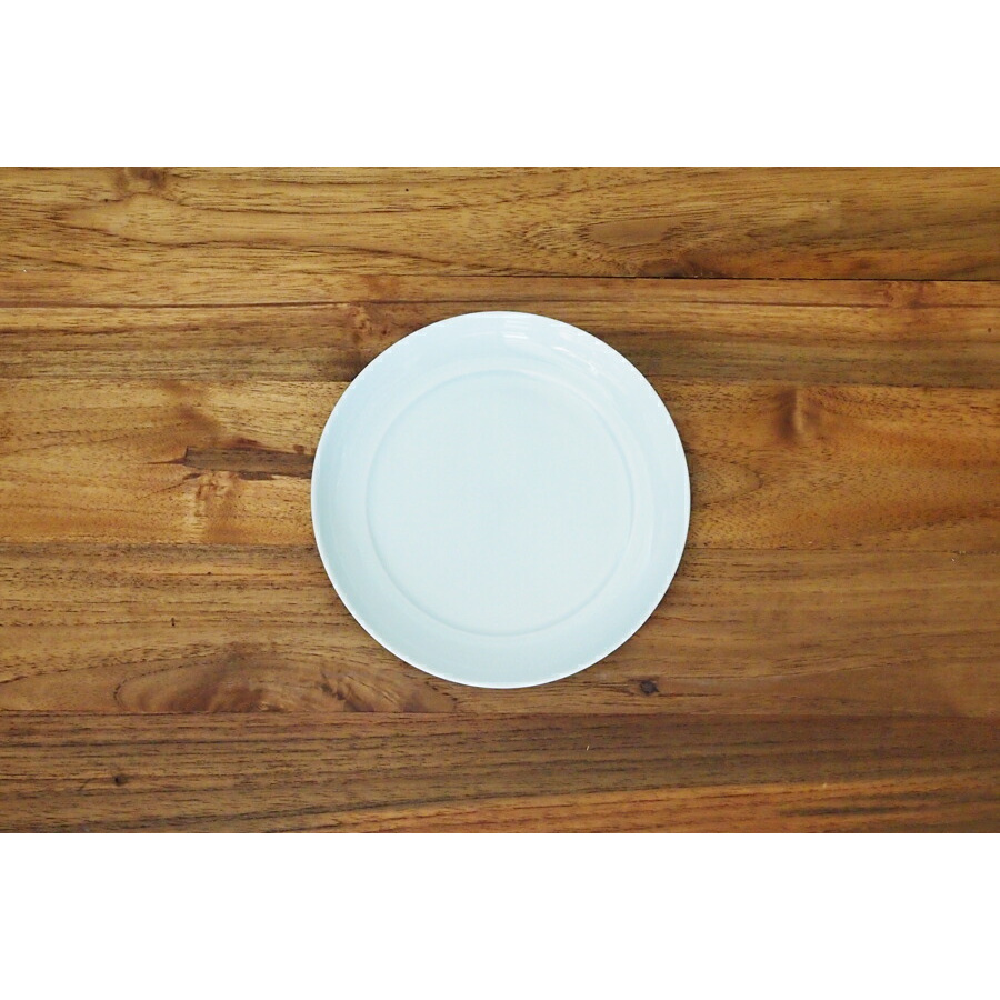 瑞々　まる皿5寸　青白