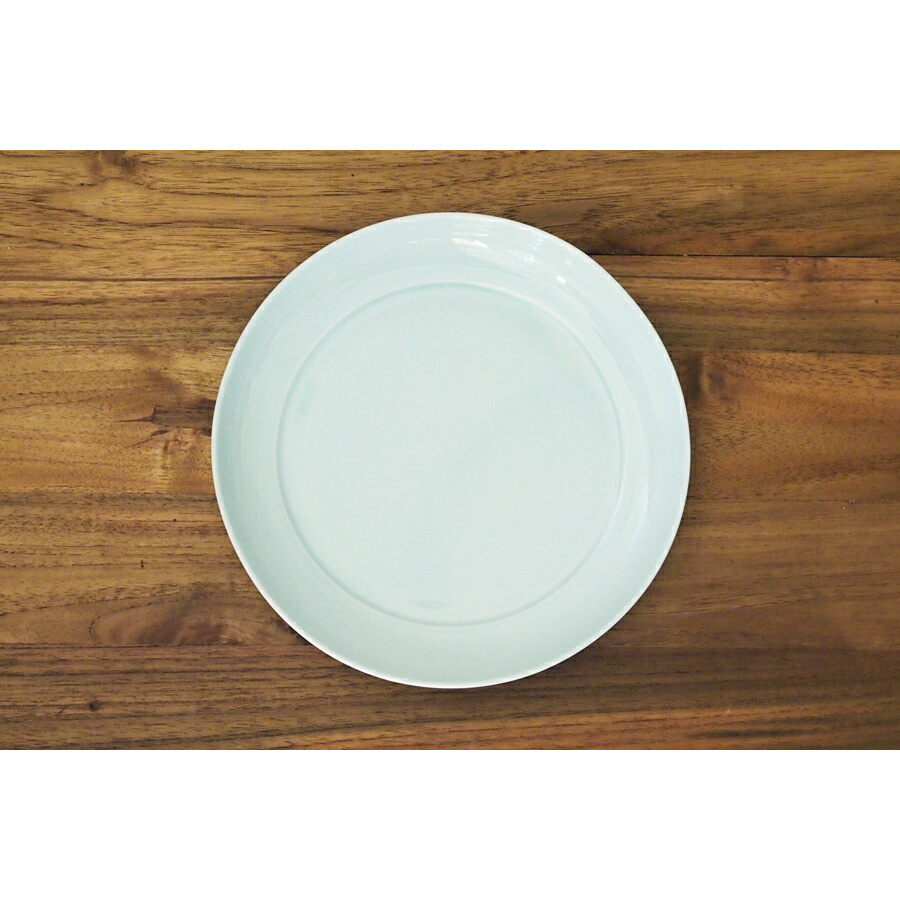 瑞々　まる皿7寸　青白