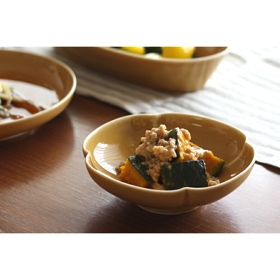 瑞々　木瓜鉢5寸　うす飴