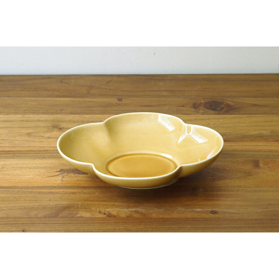 瑞々　木瓜長鉢7寸　うす飴