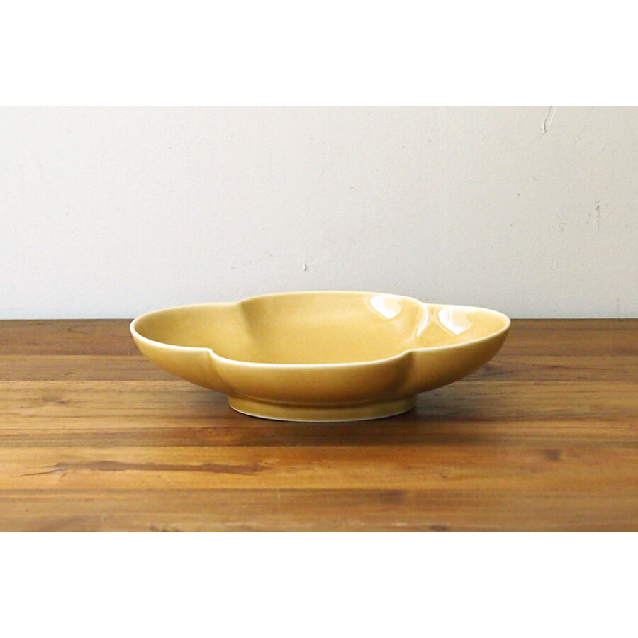 瑞々　木瓜長鉢7寸　うす飴