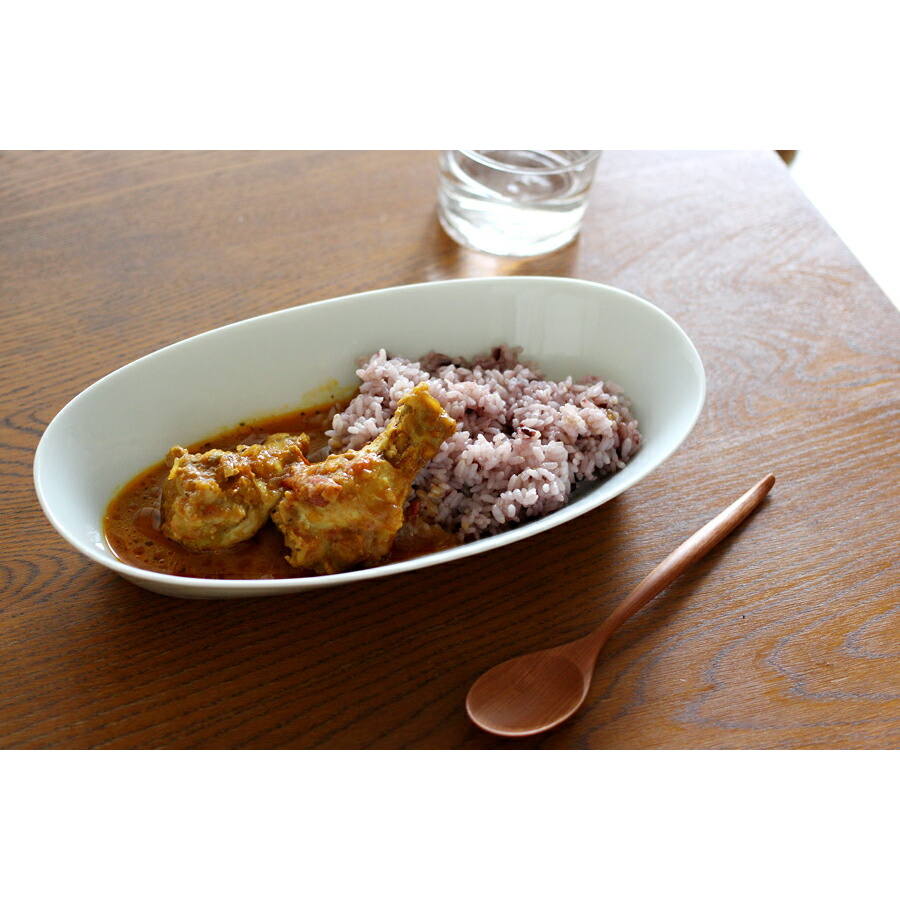 瑞々　楕円鉢9寸　青白