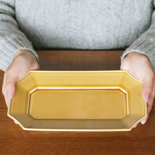 瑞々　すみきり長皿　うす飴