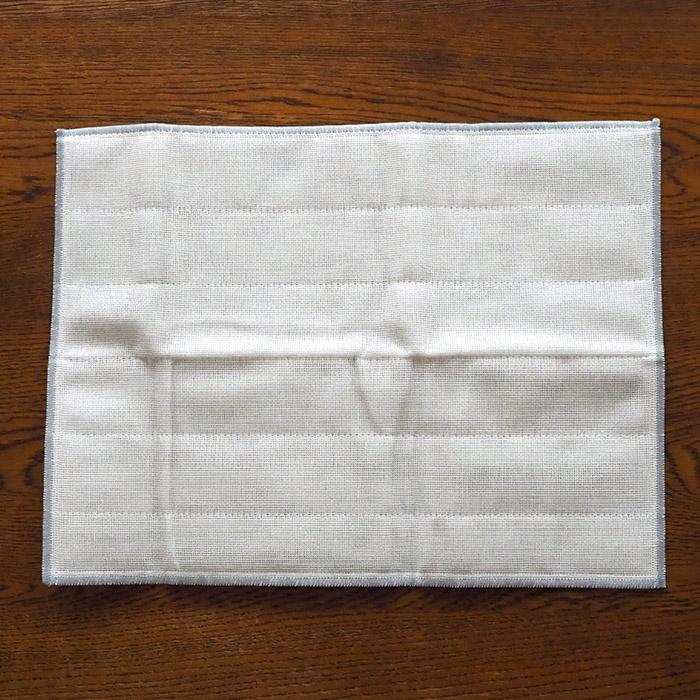 中川政七商店　かや織ふきん　八枚重ね　薄墨