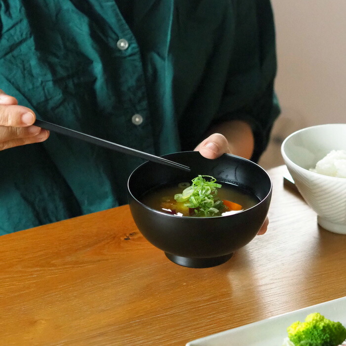 漆琳堂　越前硬漆　一乗椀　4寸　黒