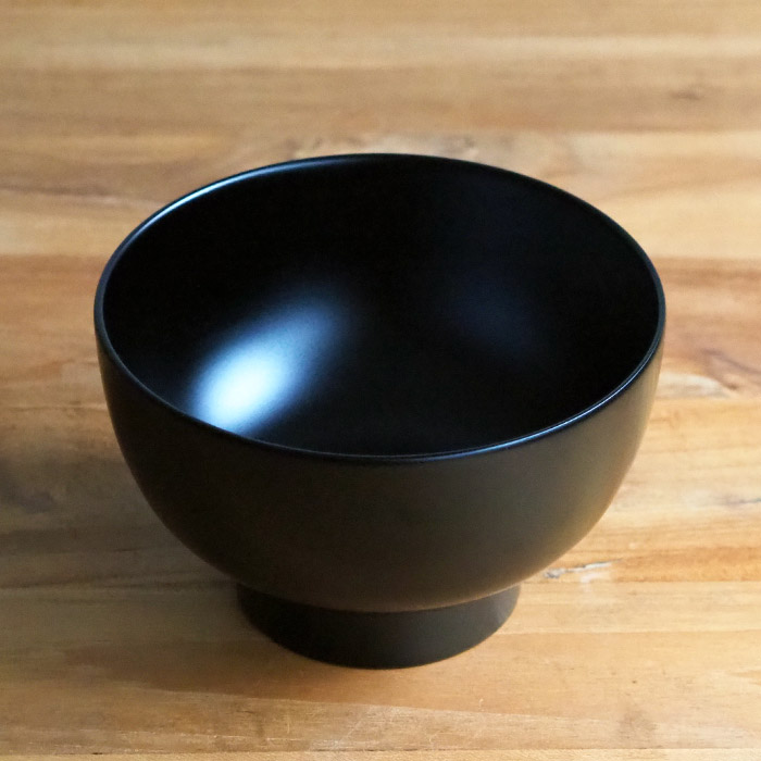 漆琳堂　越前硬漆　一乗椀　4.5寸　黒