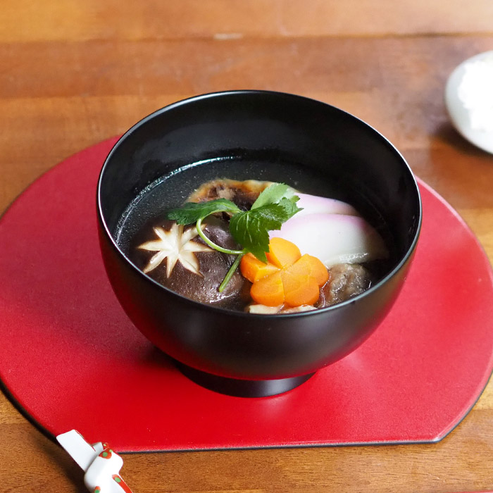 漆琳堂　越前硬漆　一乗椀　4.5寸　黒