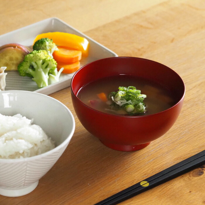 漆琳堂　越前硬漆　一乗椀　4寸　朱