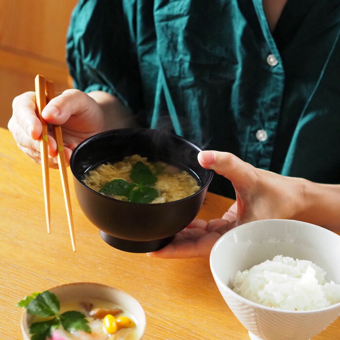 漆琳堂　越前硬漆　朝倉椀　4寸　黒